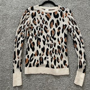 Animal print sweater
